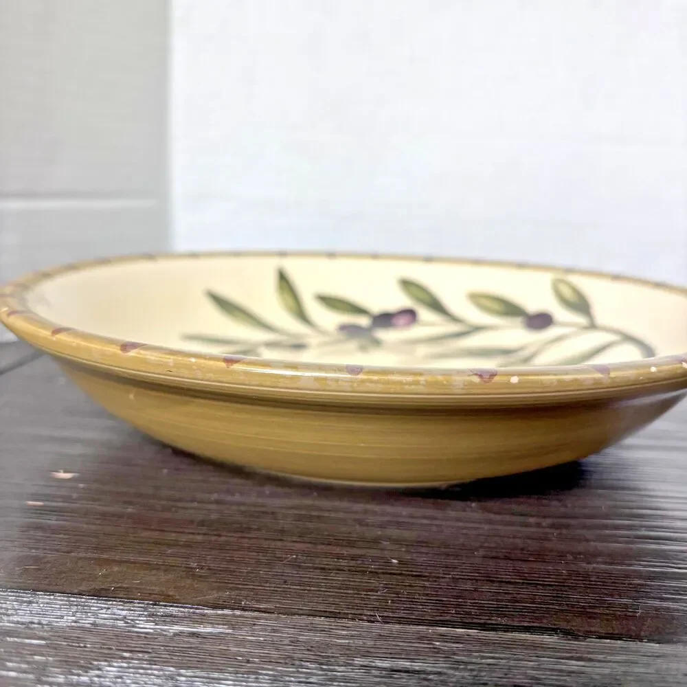 1  Williams-Sonoma Liguria Olive PASTA BOWL 9 3/8